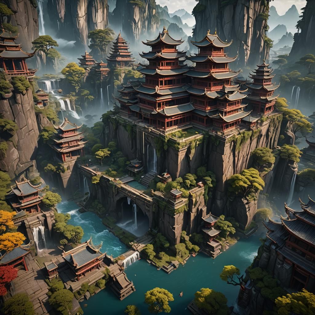 Fantastical Matte Painting in Deep Color