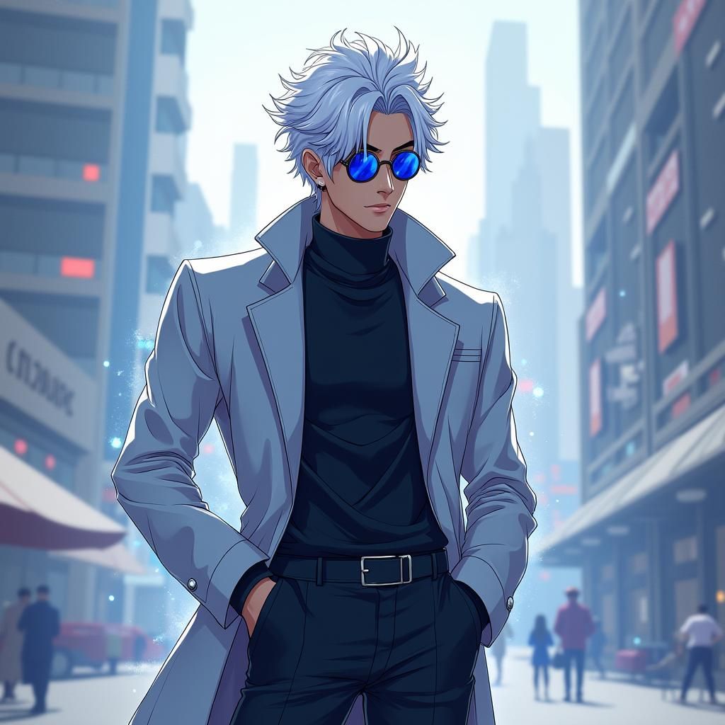 Gojo Satoru in Modern Fantasy Concept Art