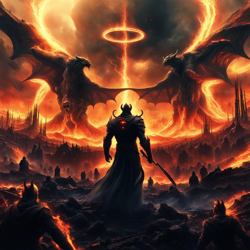 God and Devil Face Off in Apocalyptic Battle