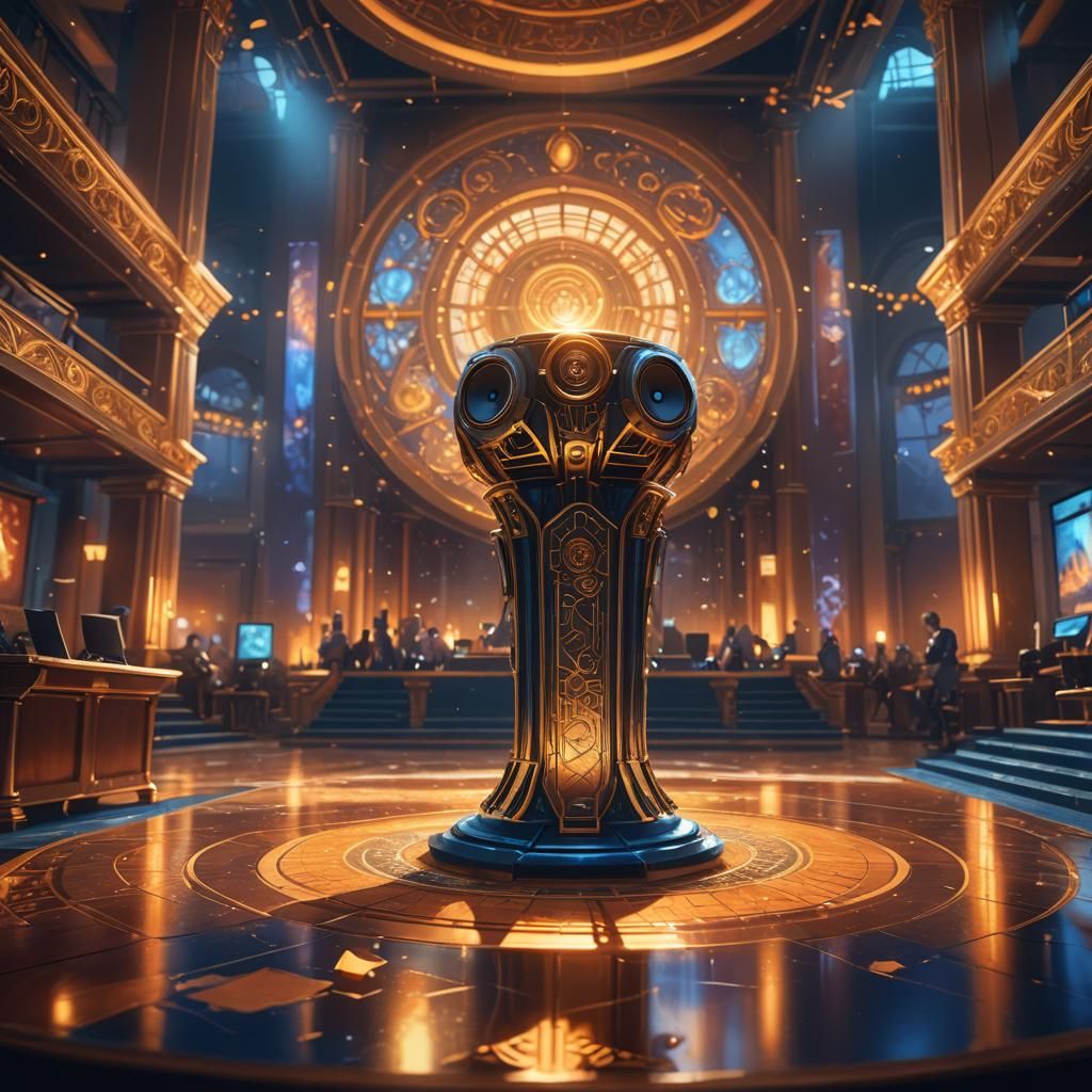 Stylized Speaker in Fantasy Concept Art
