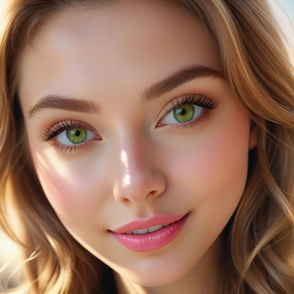 Young Woman's Selfie: Ultra-Realistic Portrait in 8k