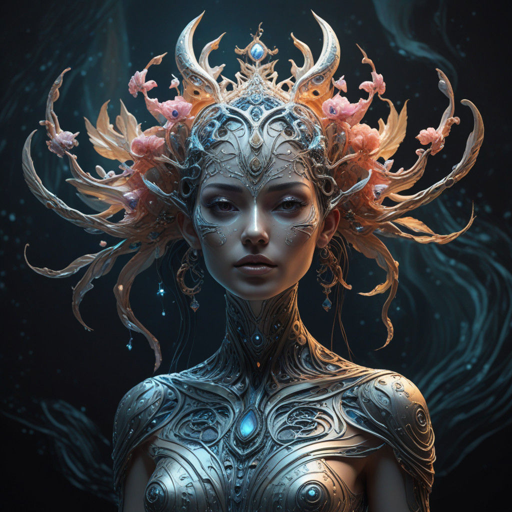 Ethereal Light Beings Dance in Celestial Forms