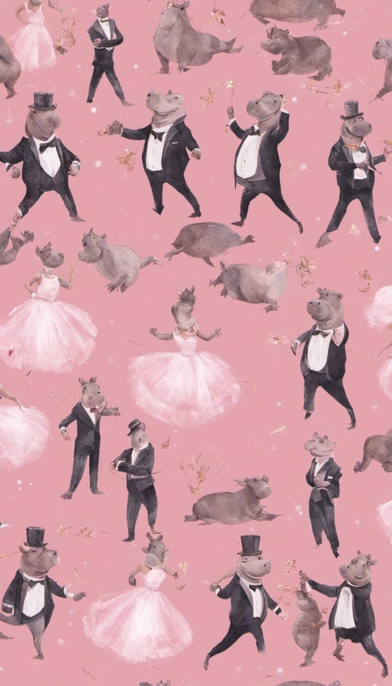 Hippos Ice Skating at the Olympic Games