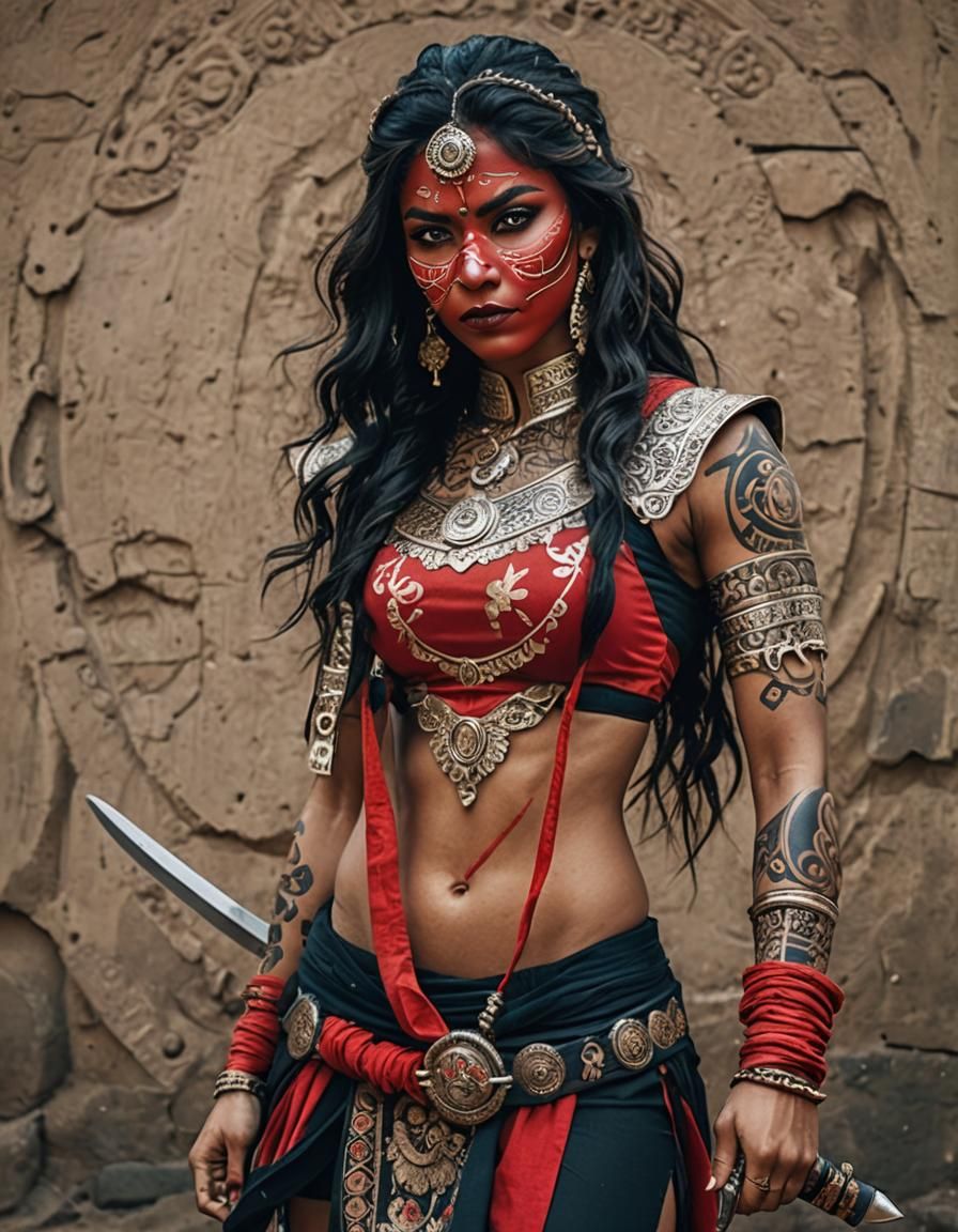 Indian Warrior Woman: Thug Ninja Fusion Photography
