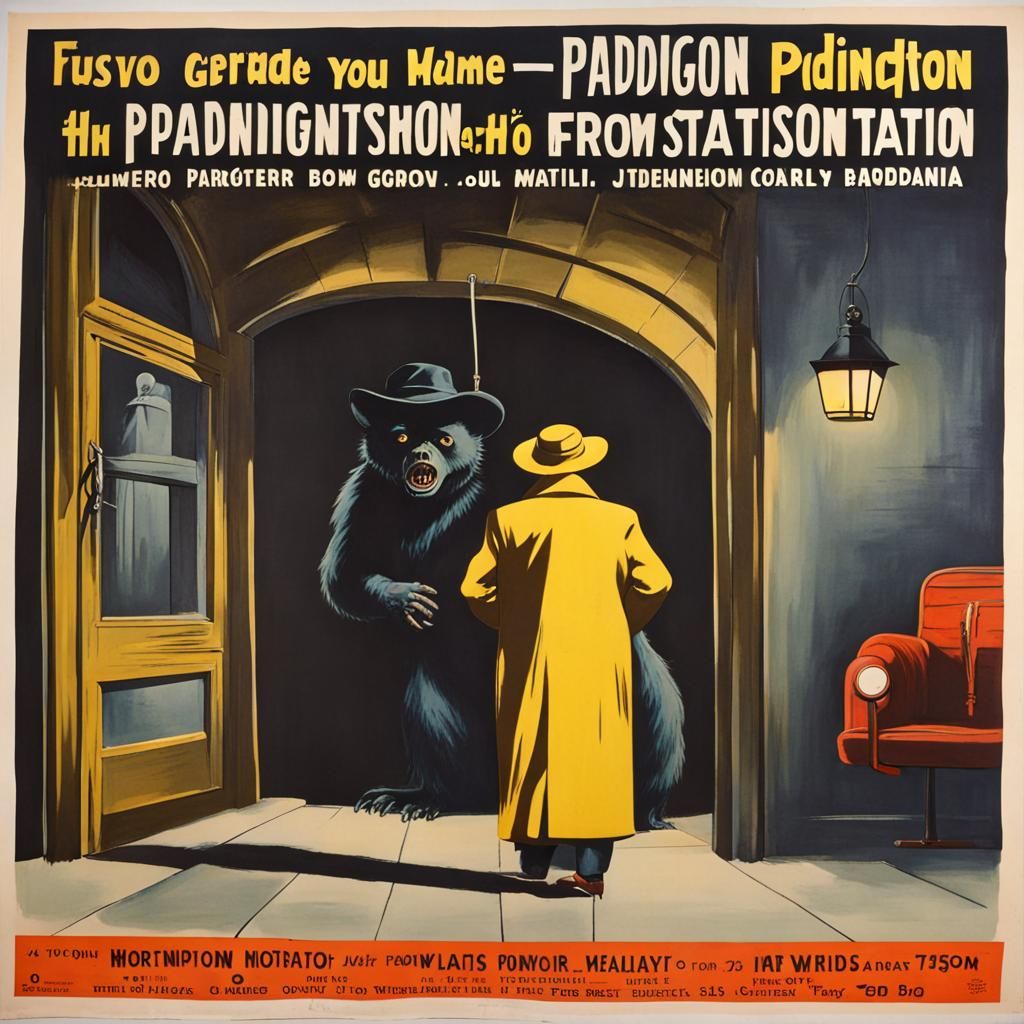 1950s Horror Poster: 4:30 from Paddington Station