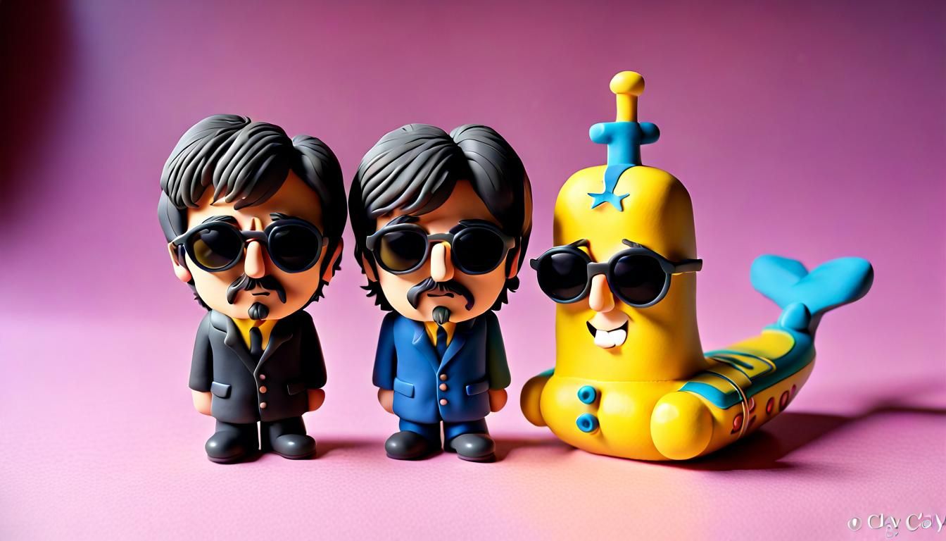 Paul McCartney and Ringo Starr Chibi Figures