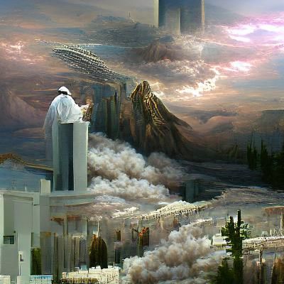 Detailed Matte Painting of a Prophet