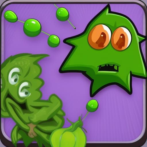 Peashooter from Plants vs Zombies Digital Art