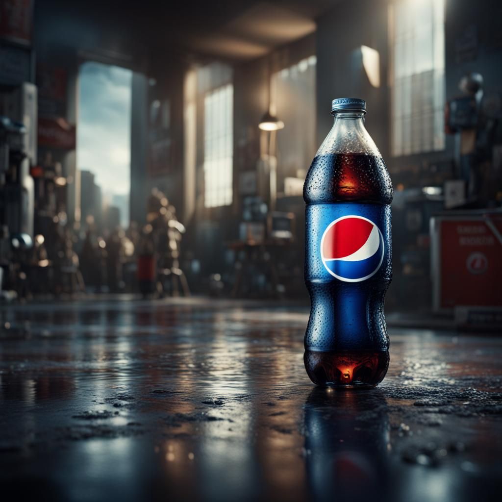 Hyperrealistic Pepsi Advertisement, Cinematic Style