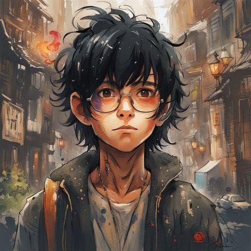 AI Generated Abstract Self Portrait