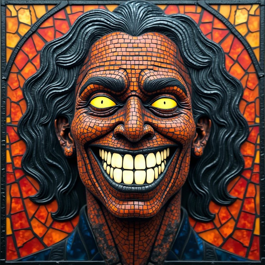 A creepy man