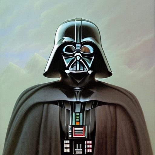 Lord Vader Portrait in Beksinski Style
