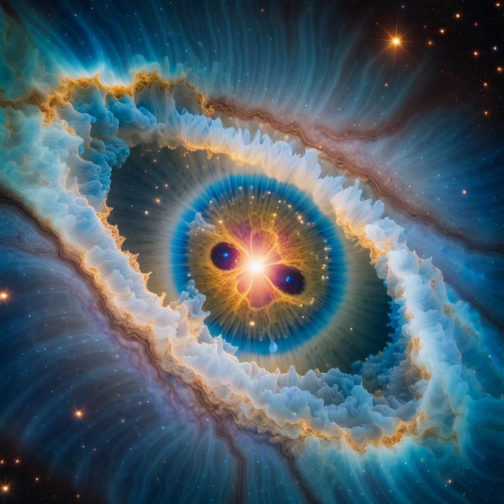 Cosmic Art: The Eye Witnessing the Big Bang