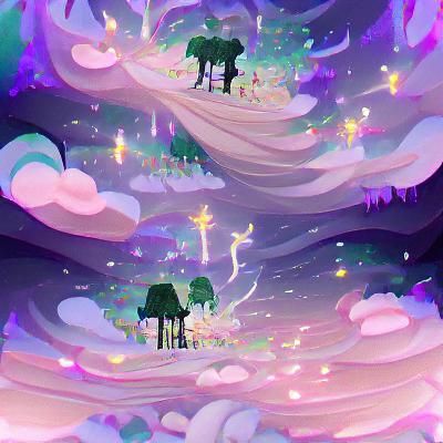 Princess and Prince Dancing in Magical Forest