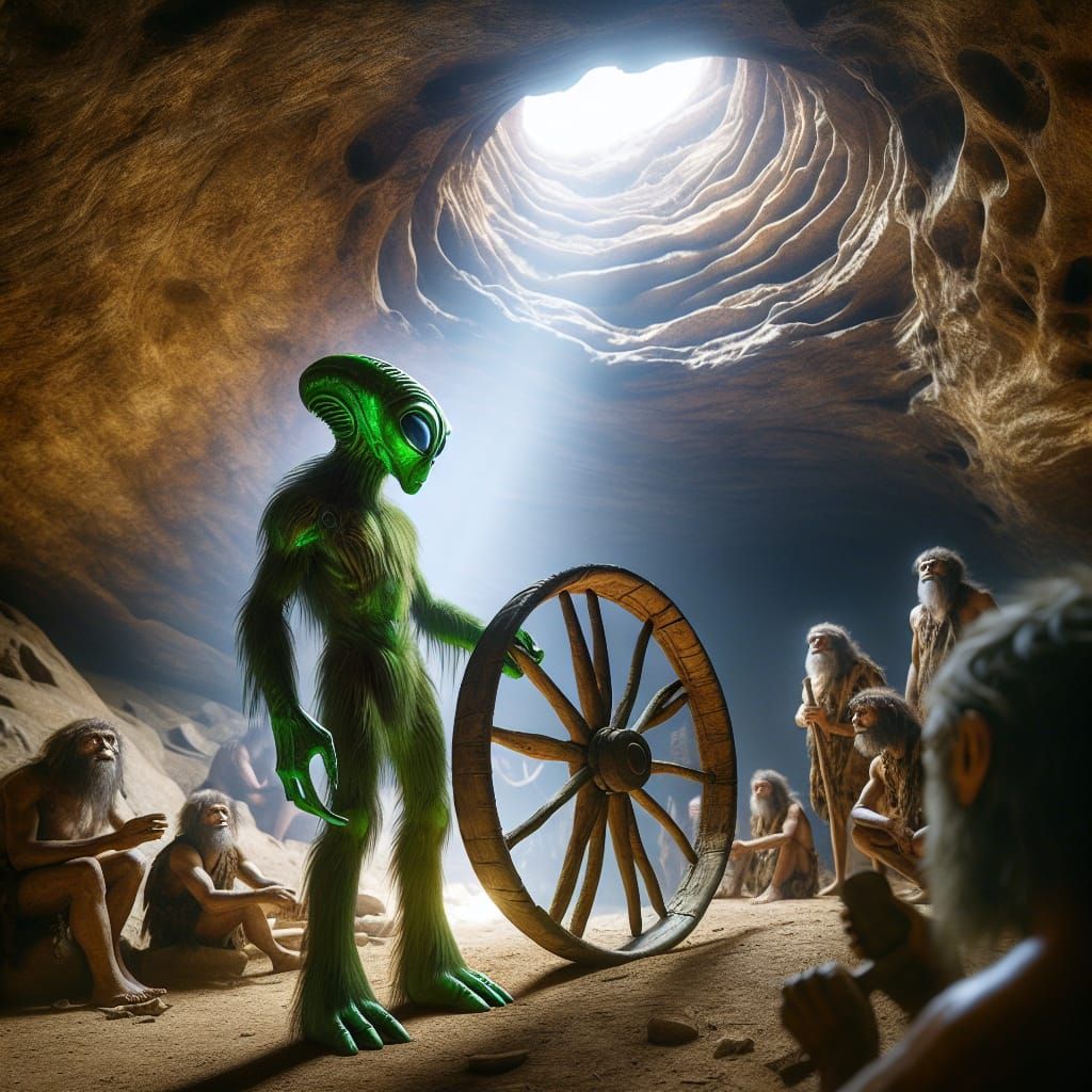 The invention of the wheel