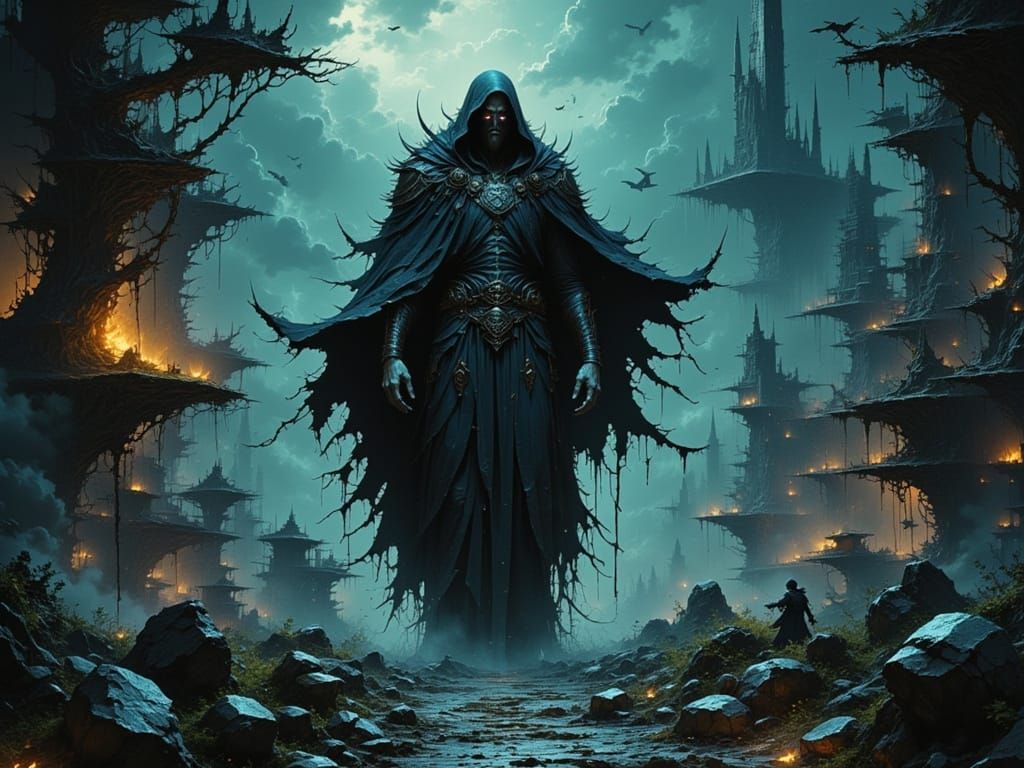 Ominous Figure Creates Panic in Sci-Fi Horror Scene