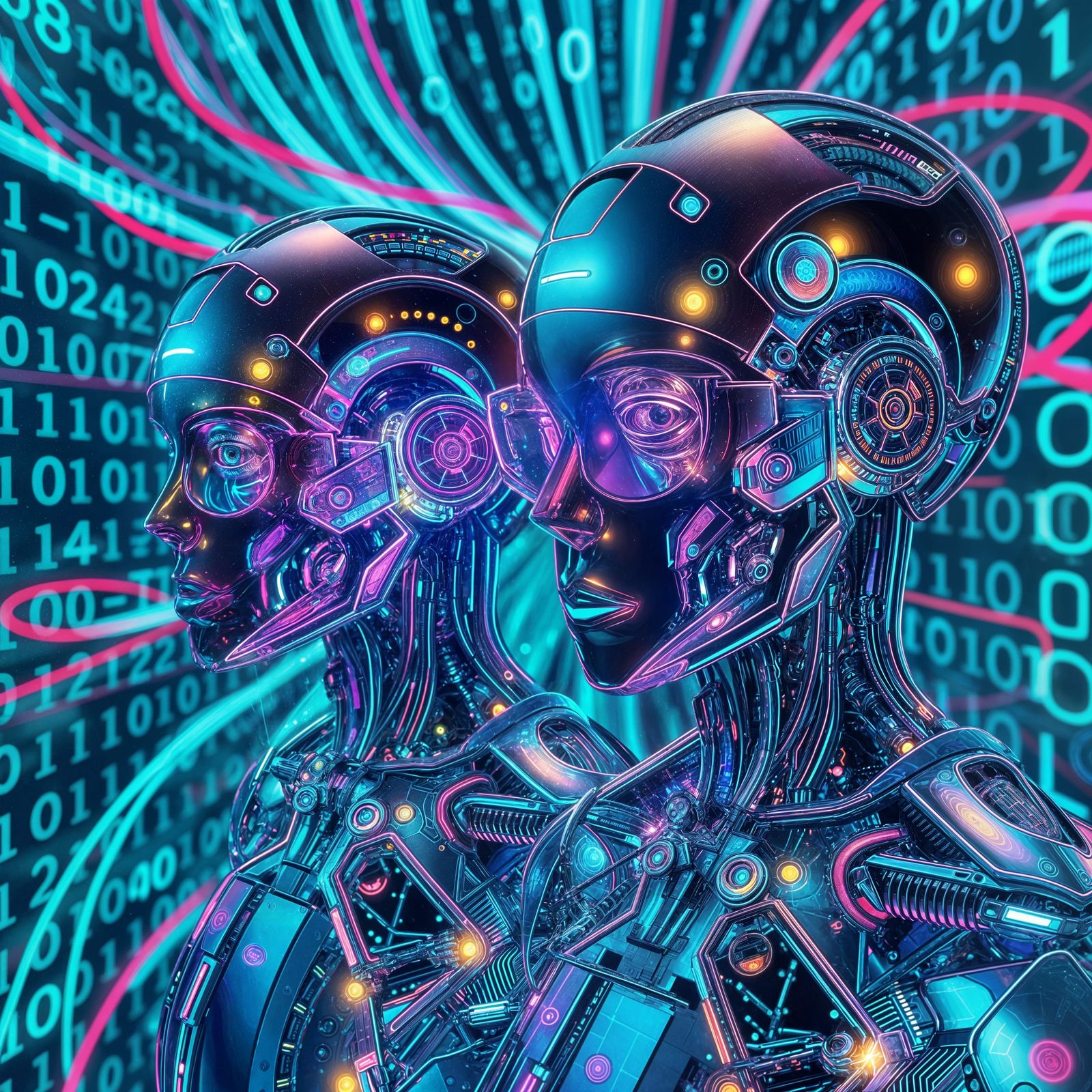 Cyborgs of the Futuristic Singularity: Iridescent Beings of...