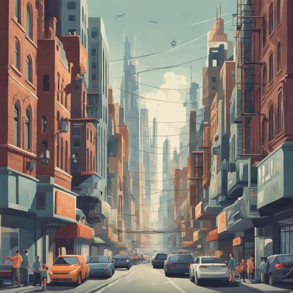 Abstract Economic Flux in a City