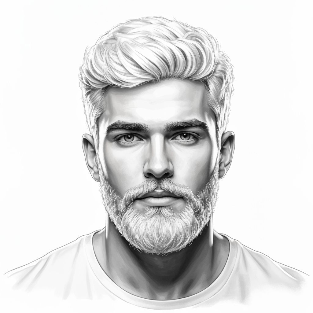 Hyperrealistic Male Portraits with Sharp Focus