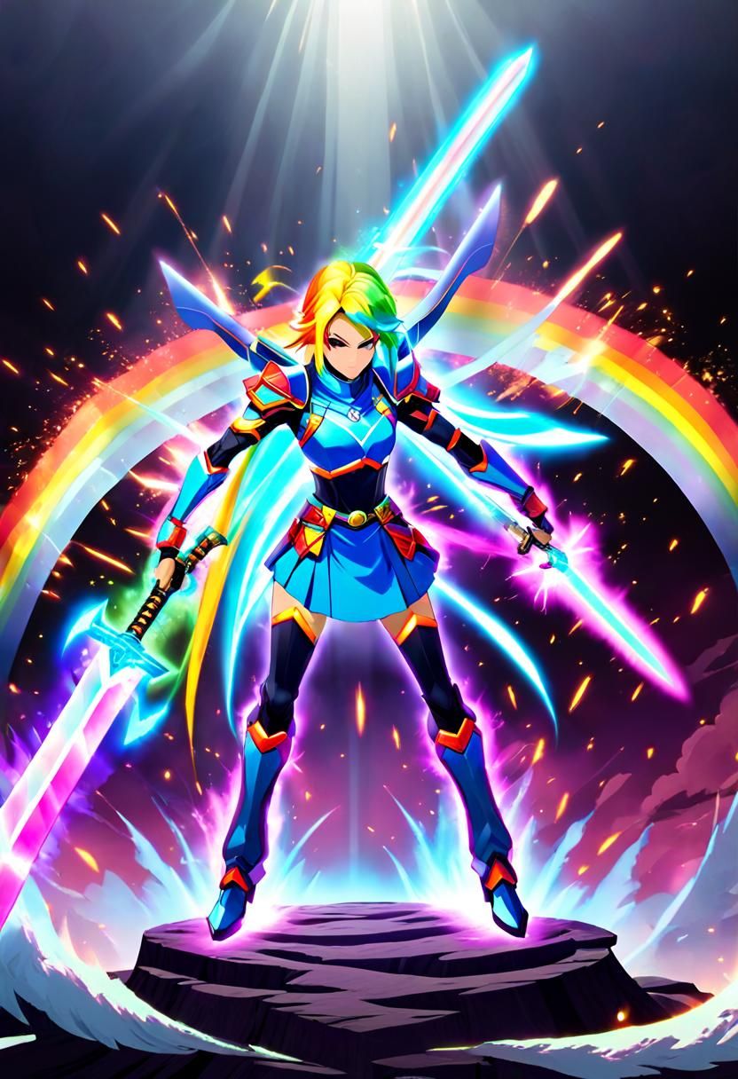 Dualistic Nephalem Warrior with Energy Sword