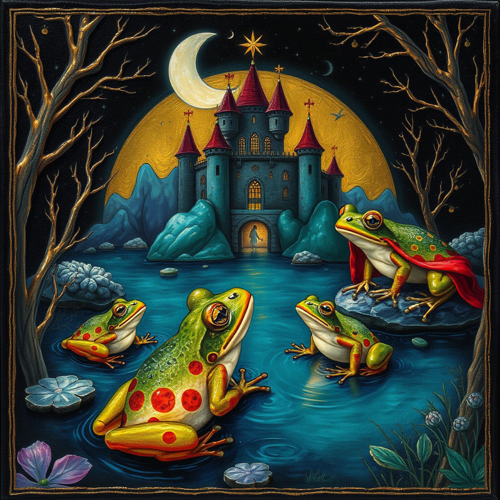 Royal Pond Celebration: Frogs and the King's Return