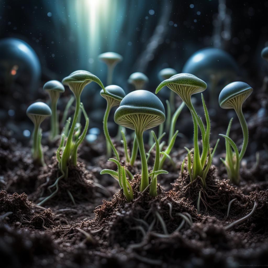 Cosmic Alien Seedlings in a Fantasy Crucible