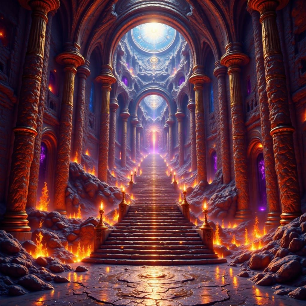 Tartarus Prison Descent in Retro Sci-Fi Style