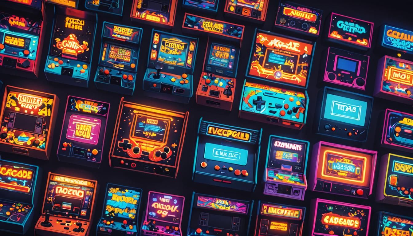 Retro Arcade Nostalgia: Vintage Console Collection