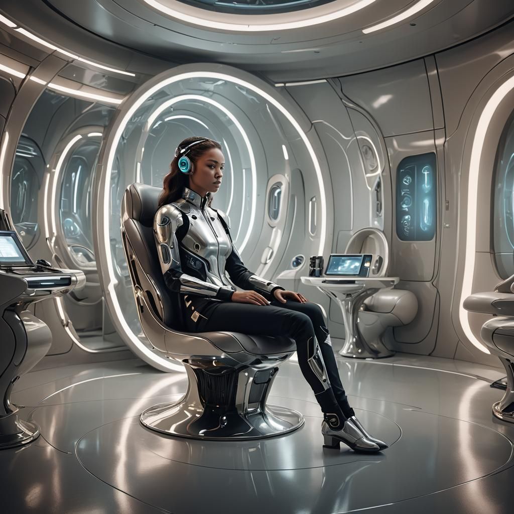 Biomechanical Dressing Room Concept Art