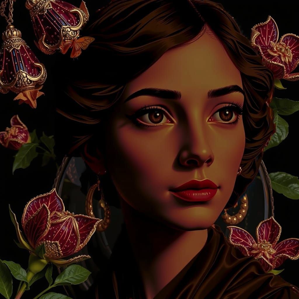 Expressive Sculpture of Reflected Glory