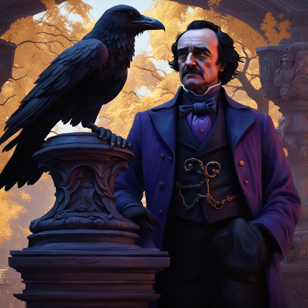 Poe's Raven: Dark Fantasy Concept Art