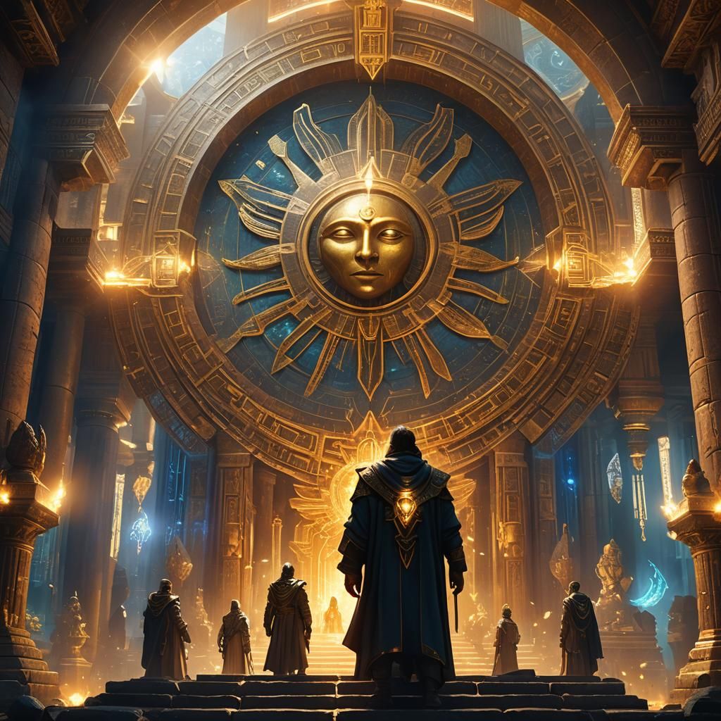 Kyron, Ra, and Metatron in Mystical Temple