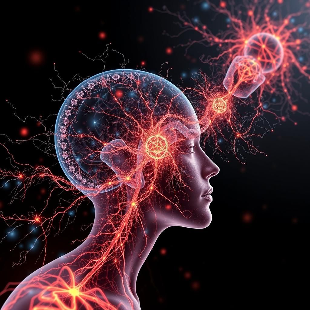 Infinite Recursive Fractal in Neurographic Style