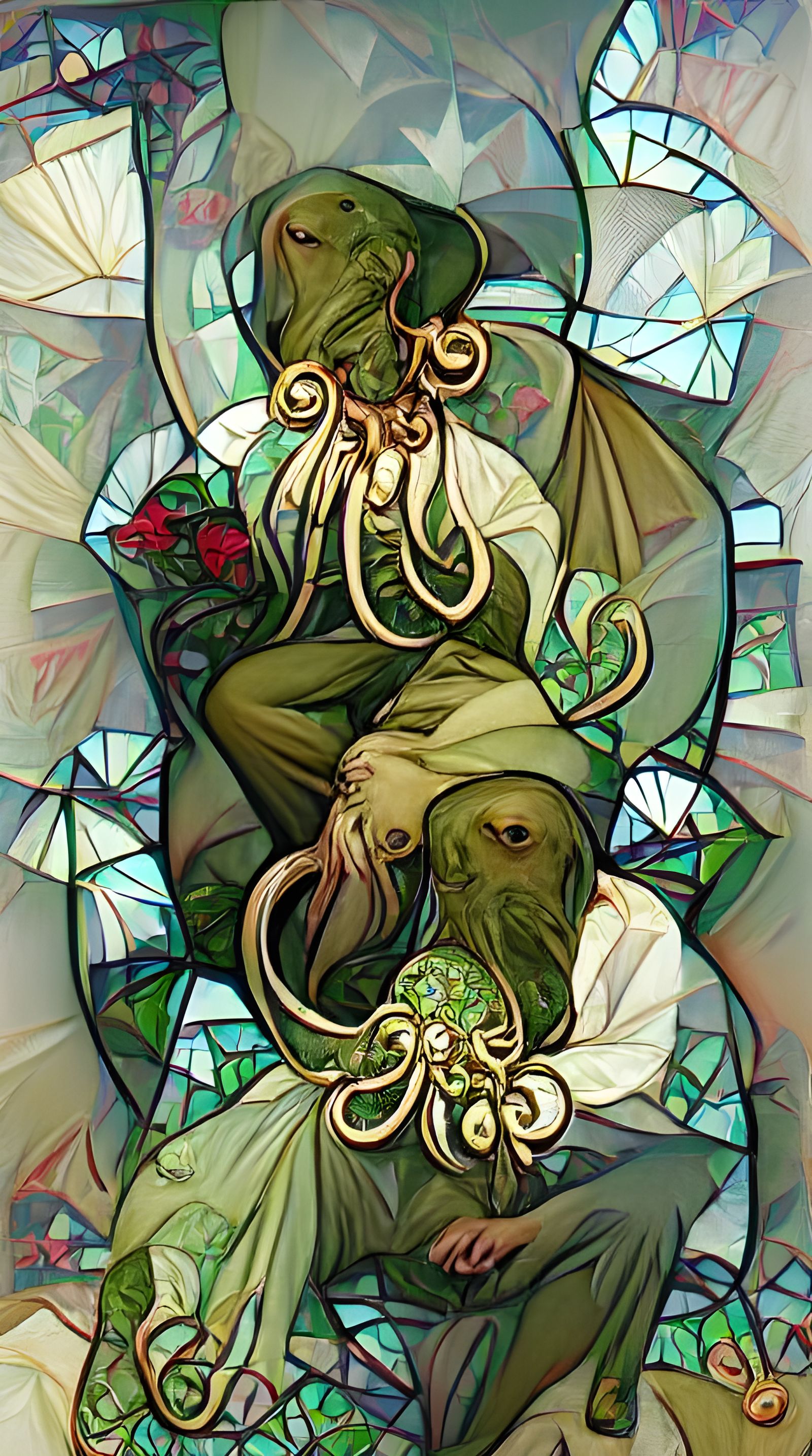 Cthulhu in Art Nouveau Style