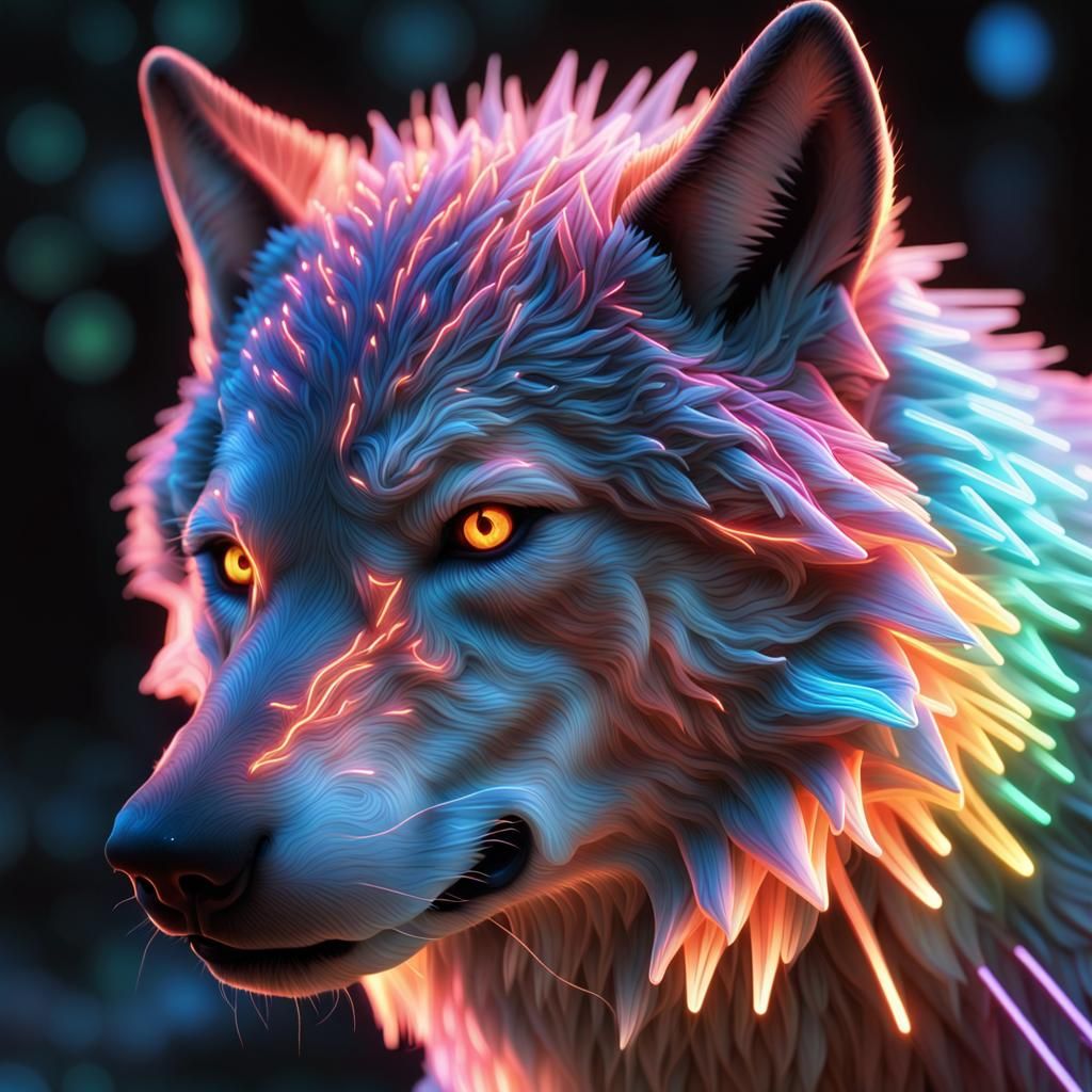 Wolf of neon