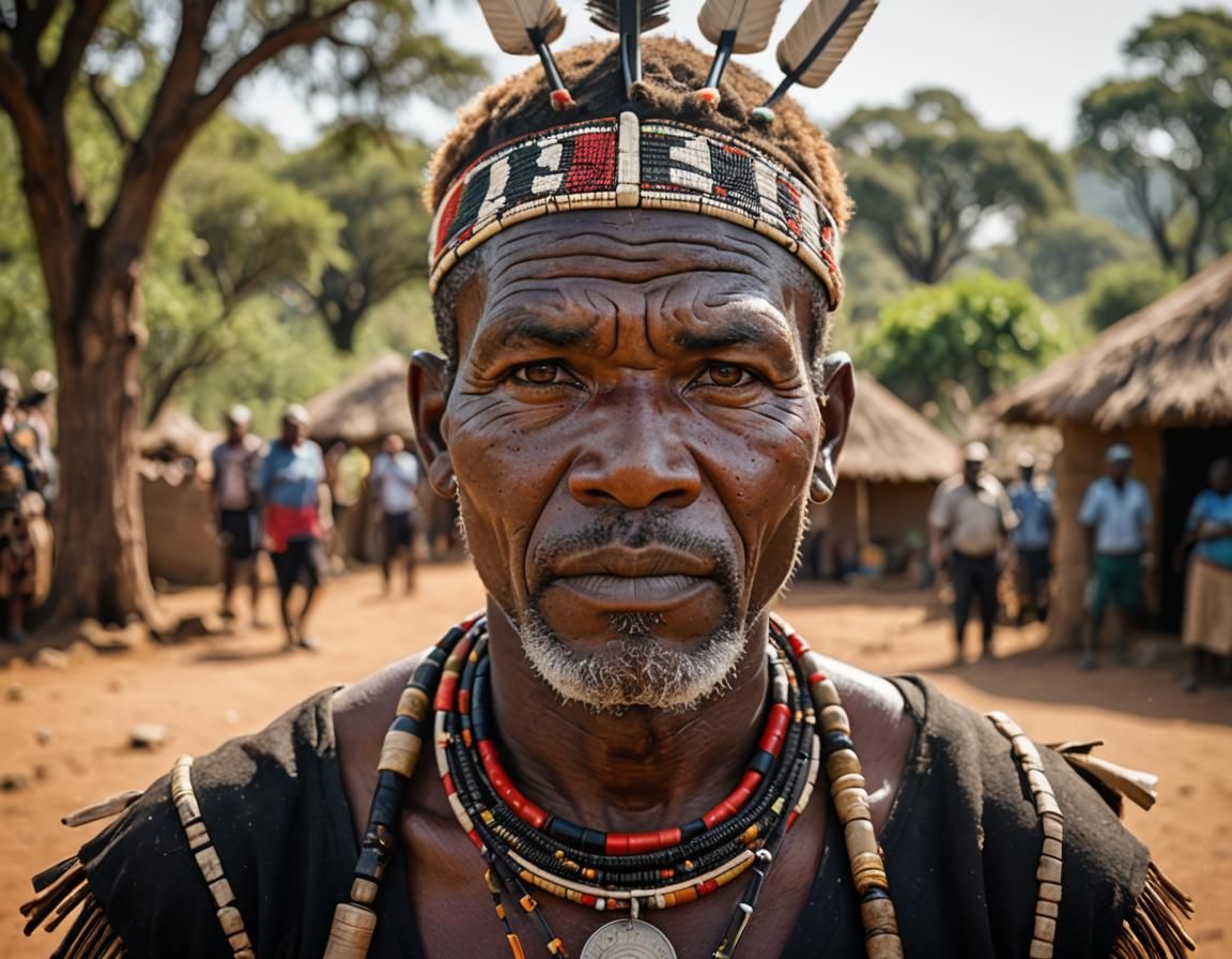 Zulu Man Portrait: Professional Photography