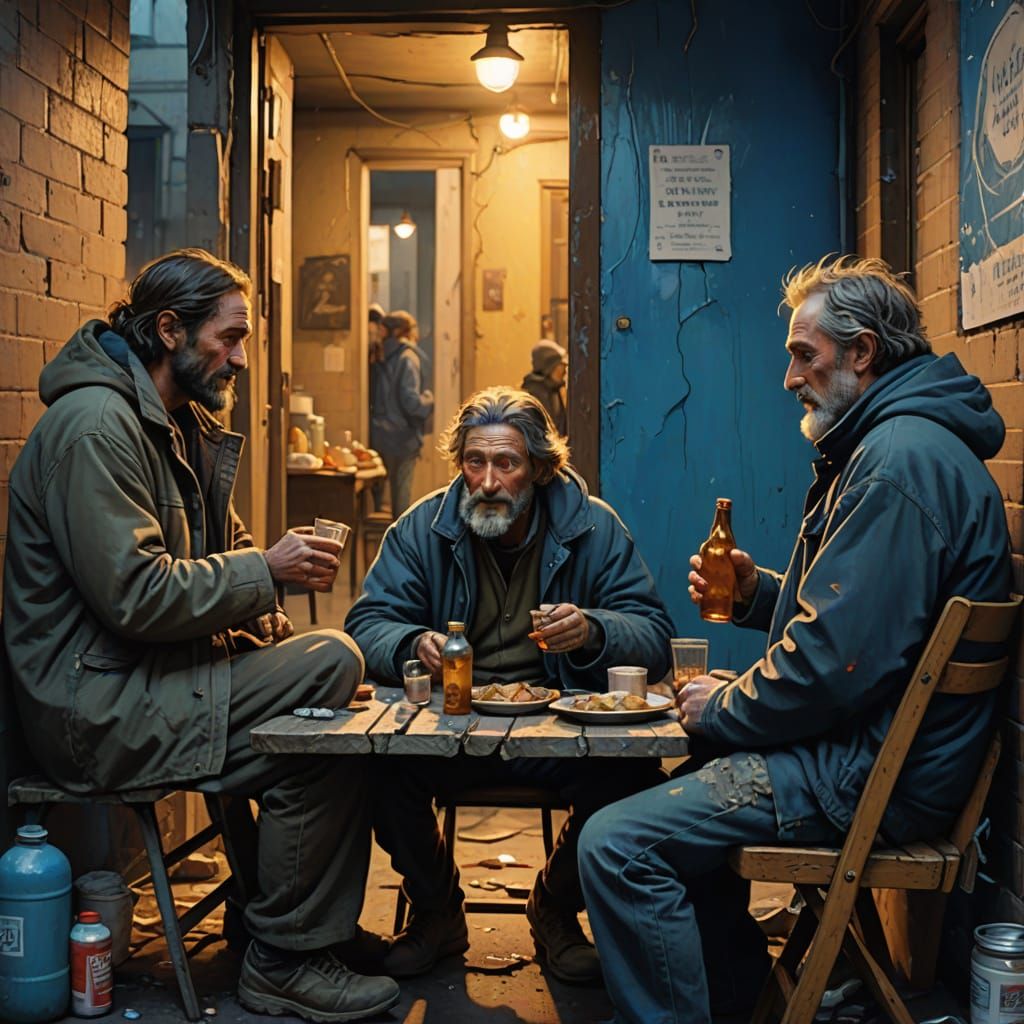 Divided Realities: A Stark Contrast Between Despair and Joy