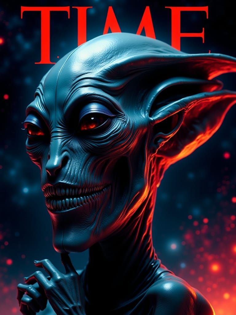 TIME Magazine Cover: Alien of the Year in Hyperrealistic Sty...