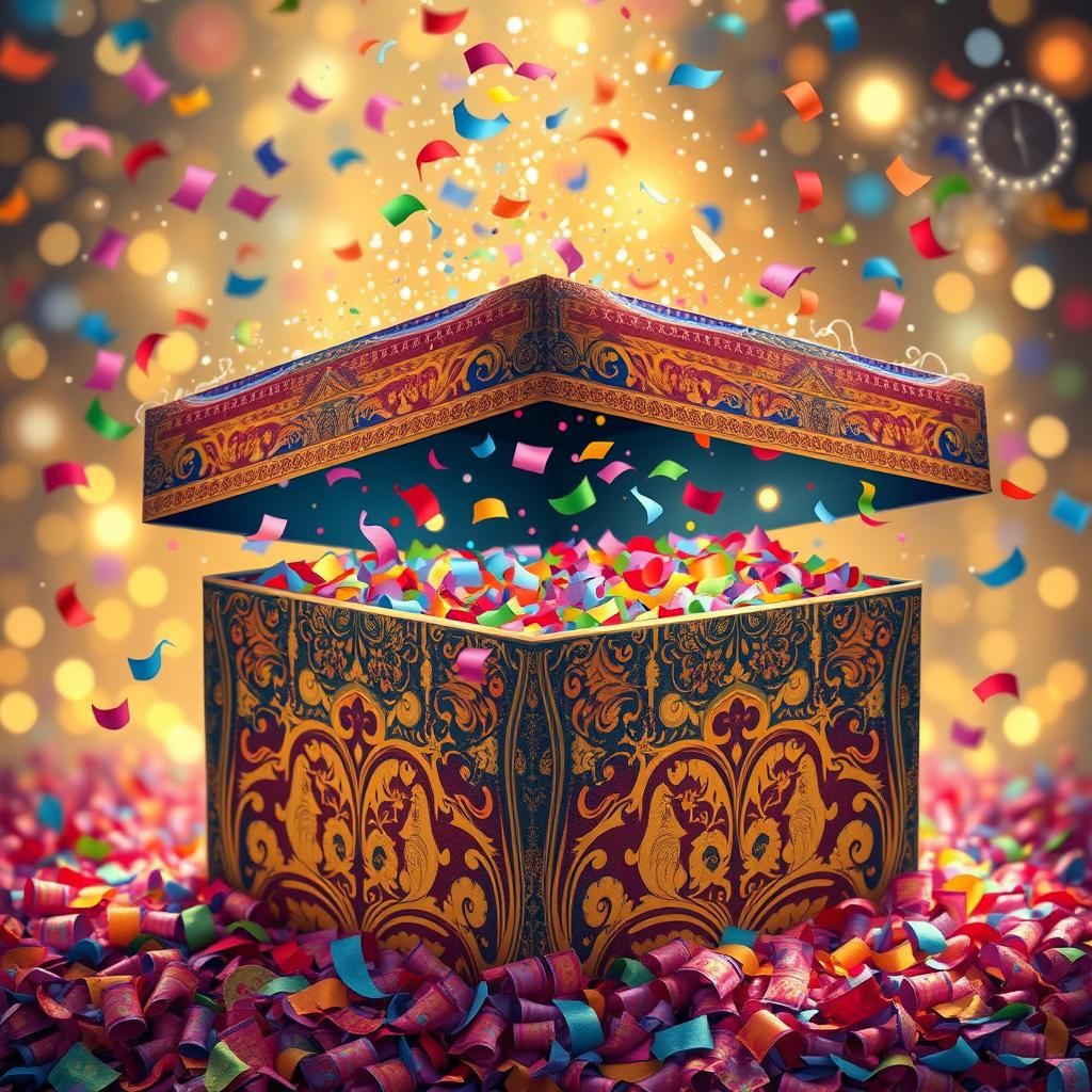 Confetti Explosion: A Pop Surrealist Dreamscape