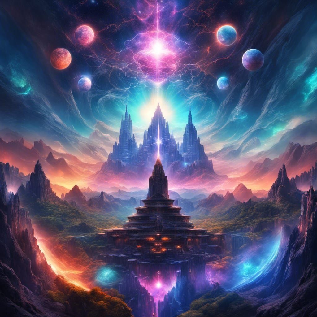 Energetic Symmetrical Alignment in Bright Colors