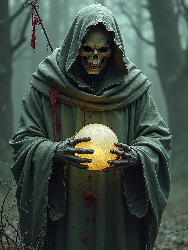 Horror Landscape with Red Theme, No Humans