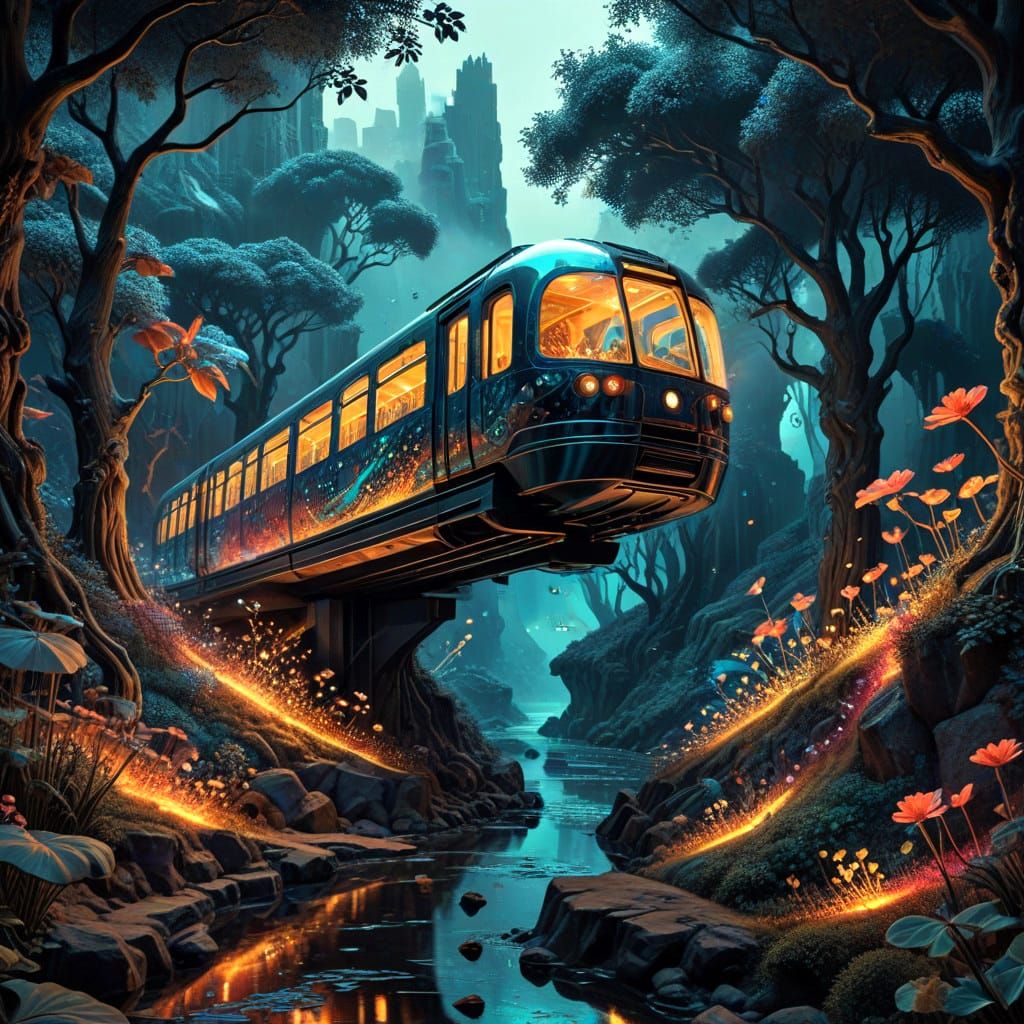 Surrealist Tapestry in Prismatic Monochrome