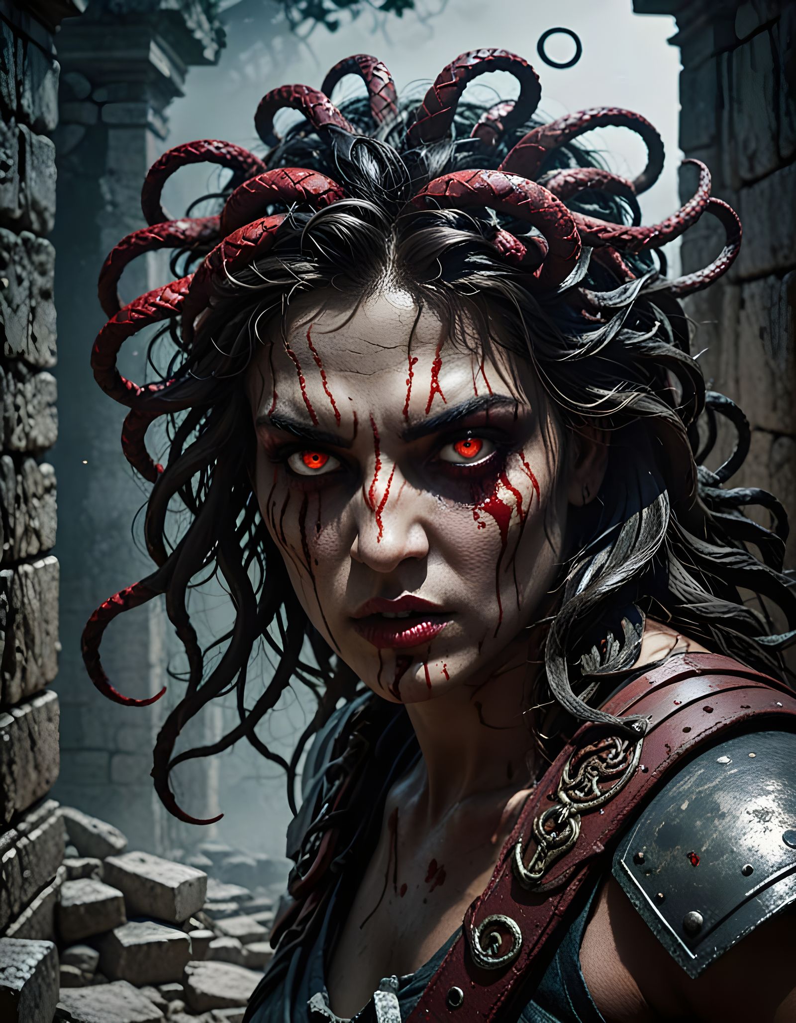 Medusa Lurks in Ancient Shadows