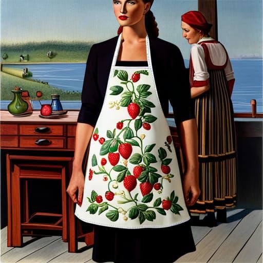 Strawberry apron
