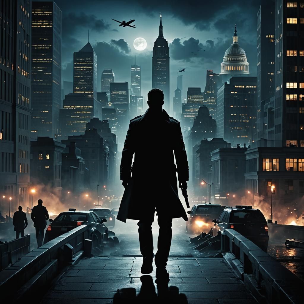 Espionage Thriller Book Cover with Digital Surveillance Them...