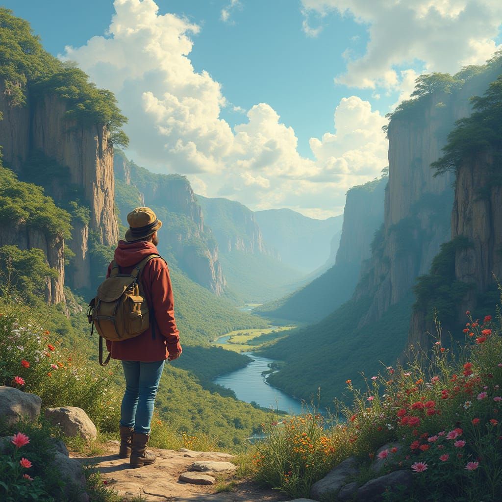 AI Generated Image of Wanderlust