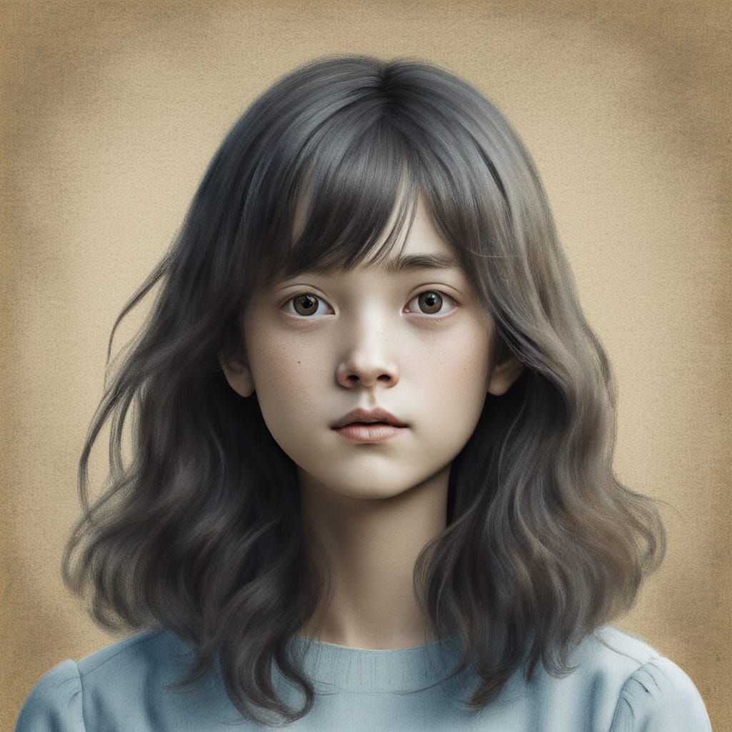 a portrait created using a LoRA model. The model seems to be based on an artistic style known as 'Missing Persons'.