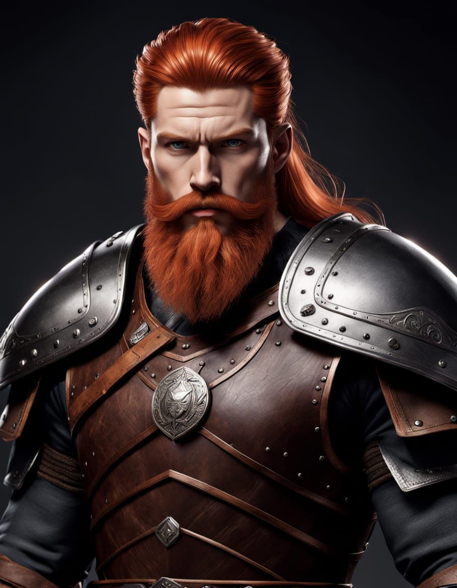 Epic Viking Warrior in Comic Book Style