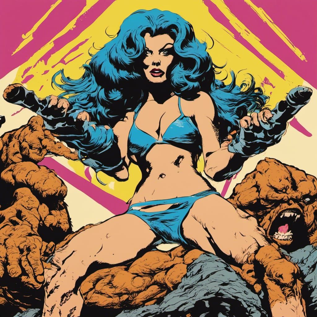 Bikini Warrior and the Rock Monsters