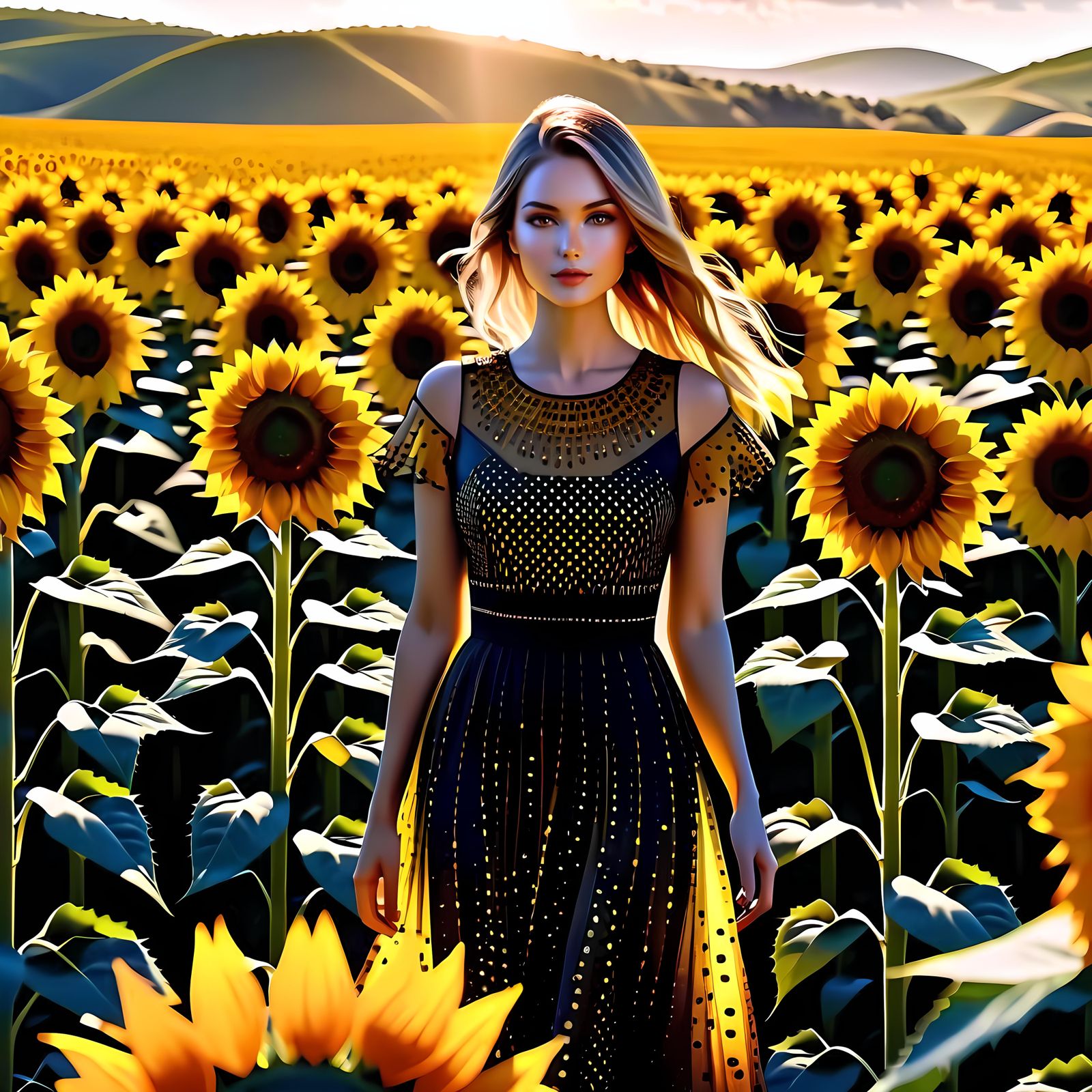 Sunlit Serenity in the Field of Gold!!